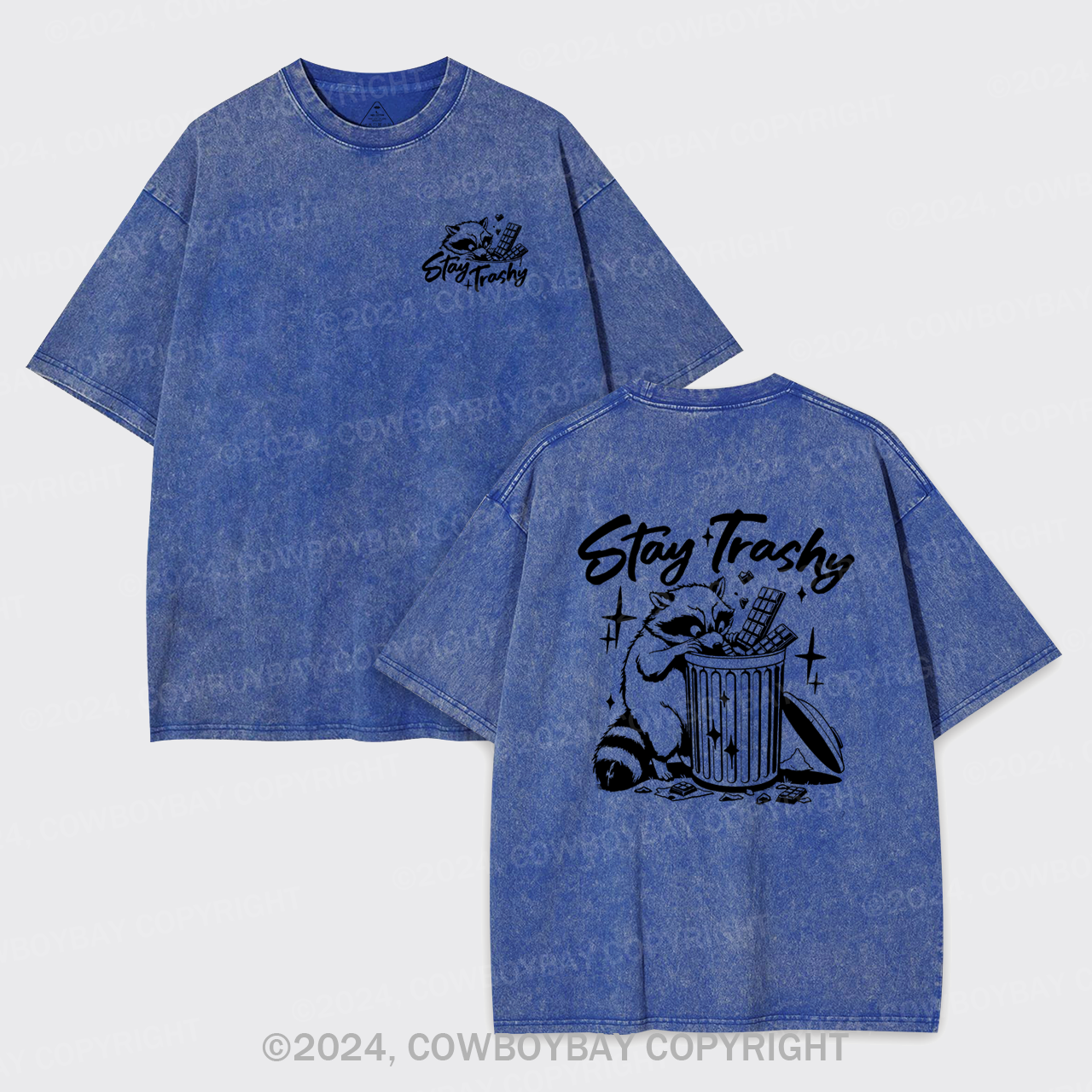 Retro Stay Trashy Garment-dye Tees