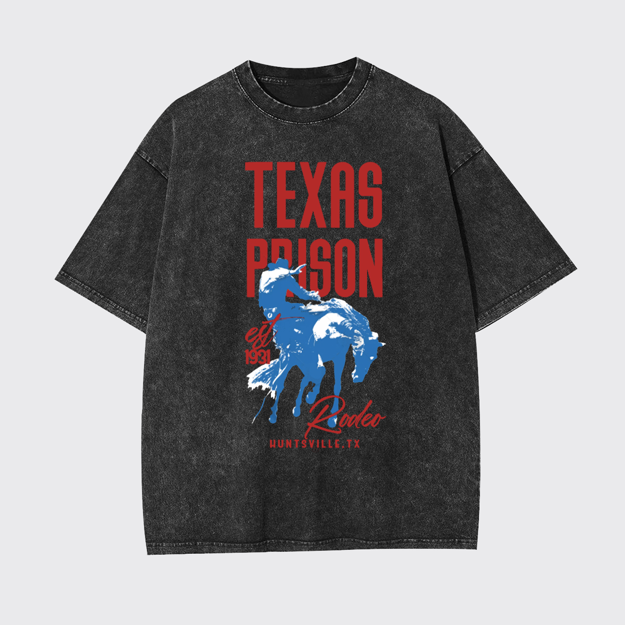 Texas Prison Rodeo Cowboy Garment-dye Tees