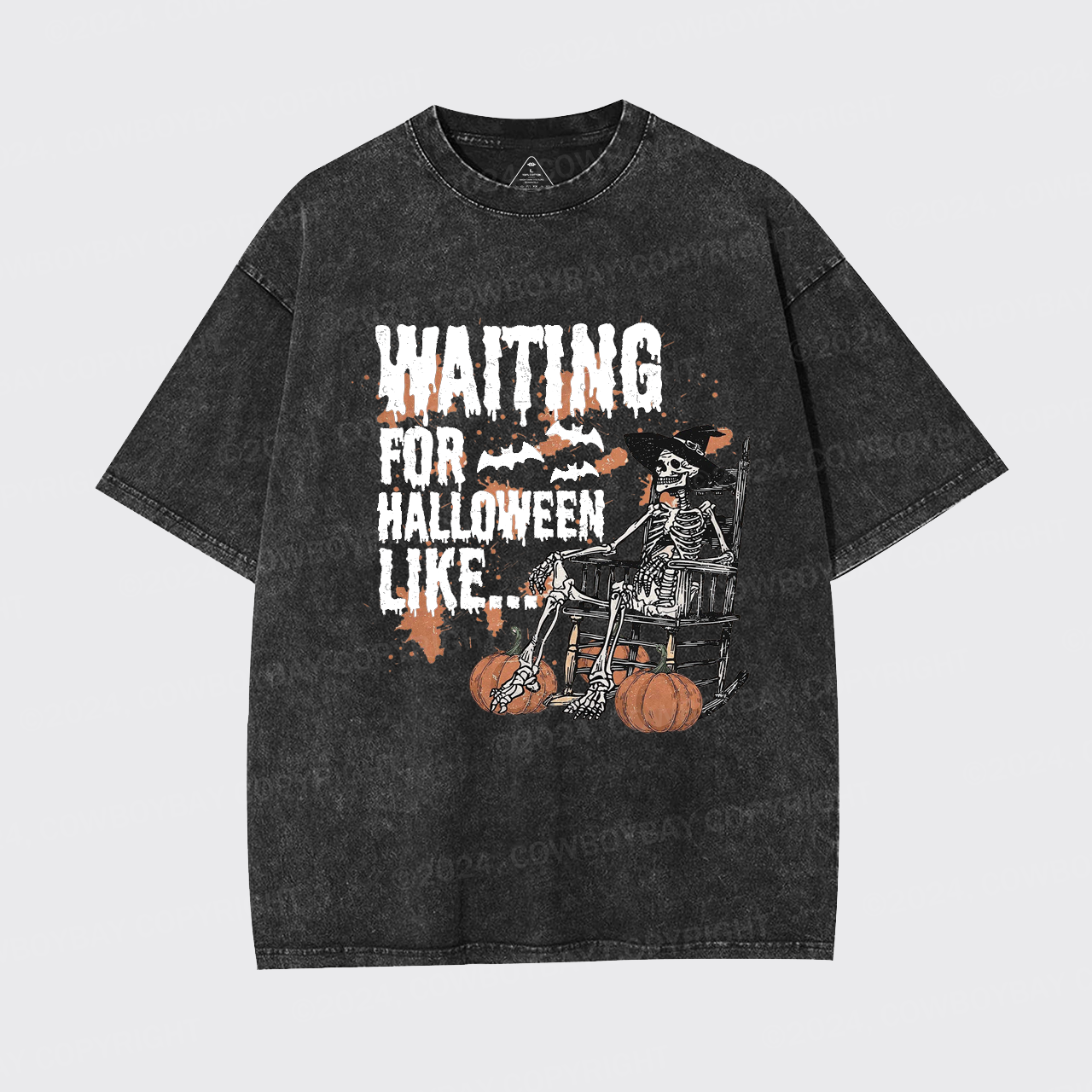 Waiting For Halloween Like Garment-dye Tees