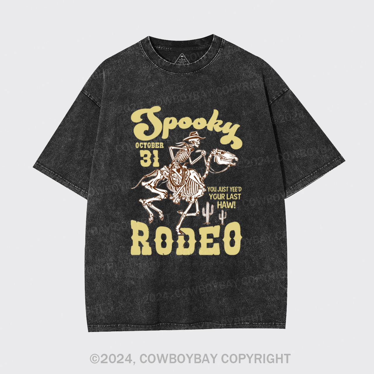 October 31,Spooky Rodeo Garment-dye Tees