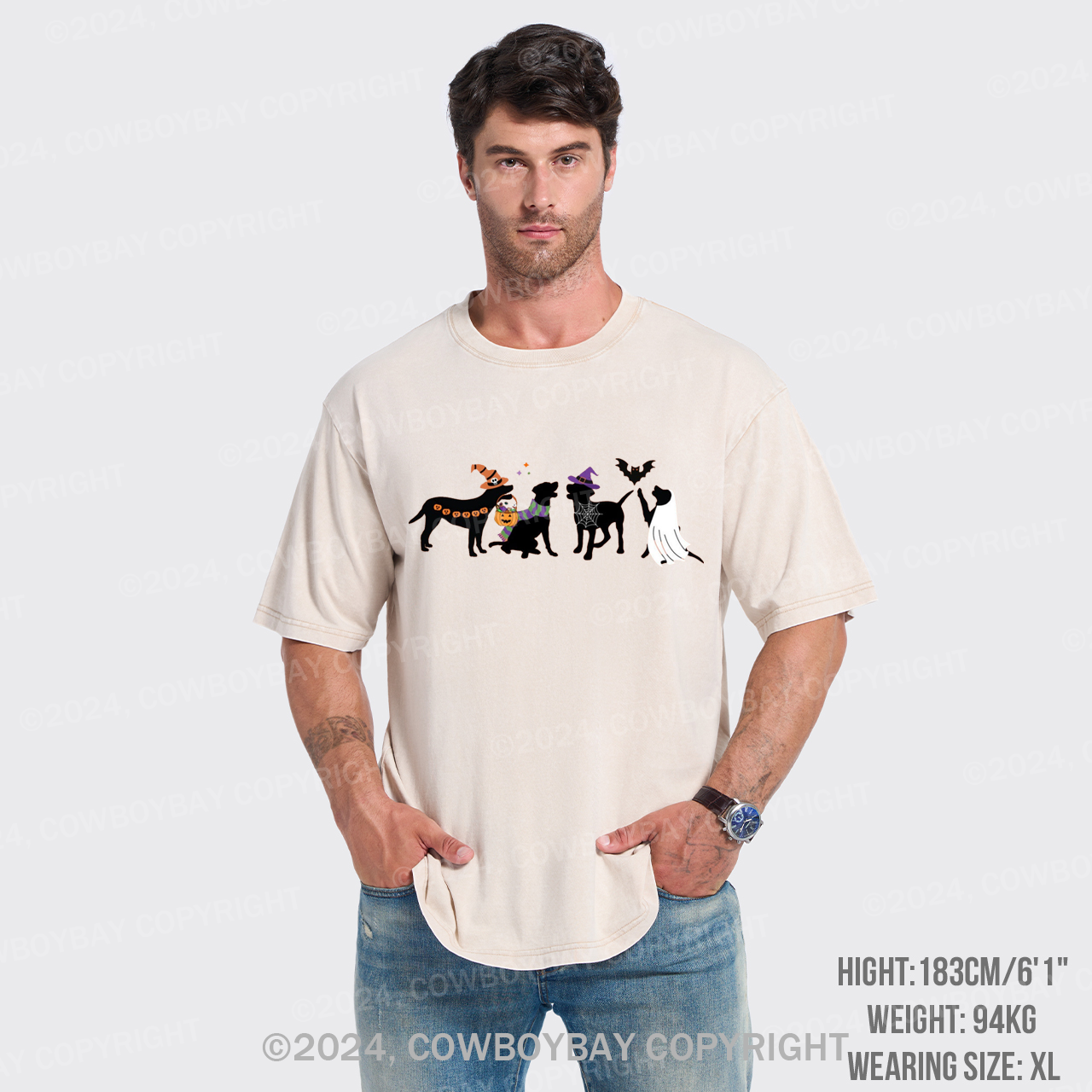 Halloween Dog Garment-dye Tees