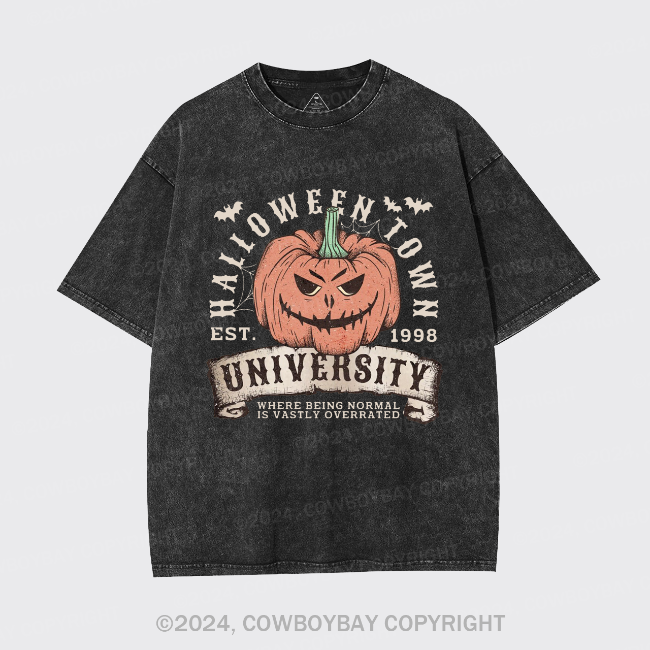 Halloween Town Fall Pumpkin Garment-dye Tees