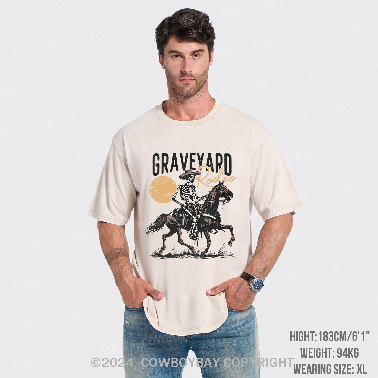 Graveyard Rodeo Garment-dye Tees