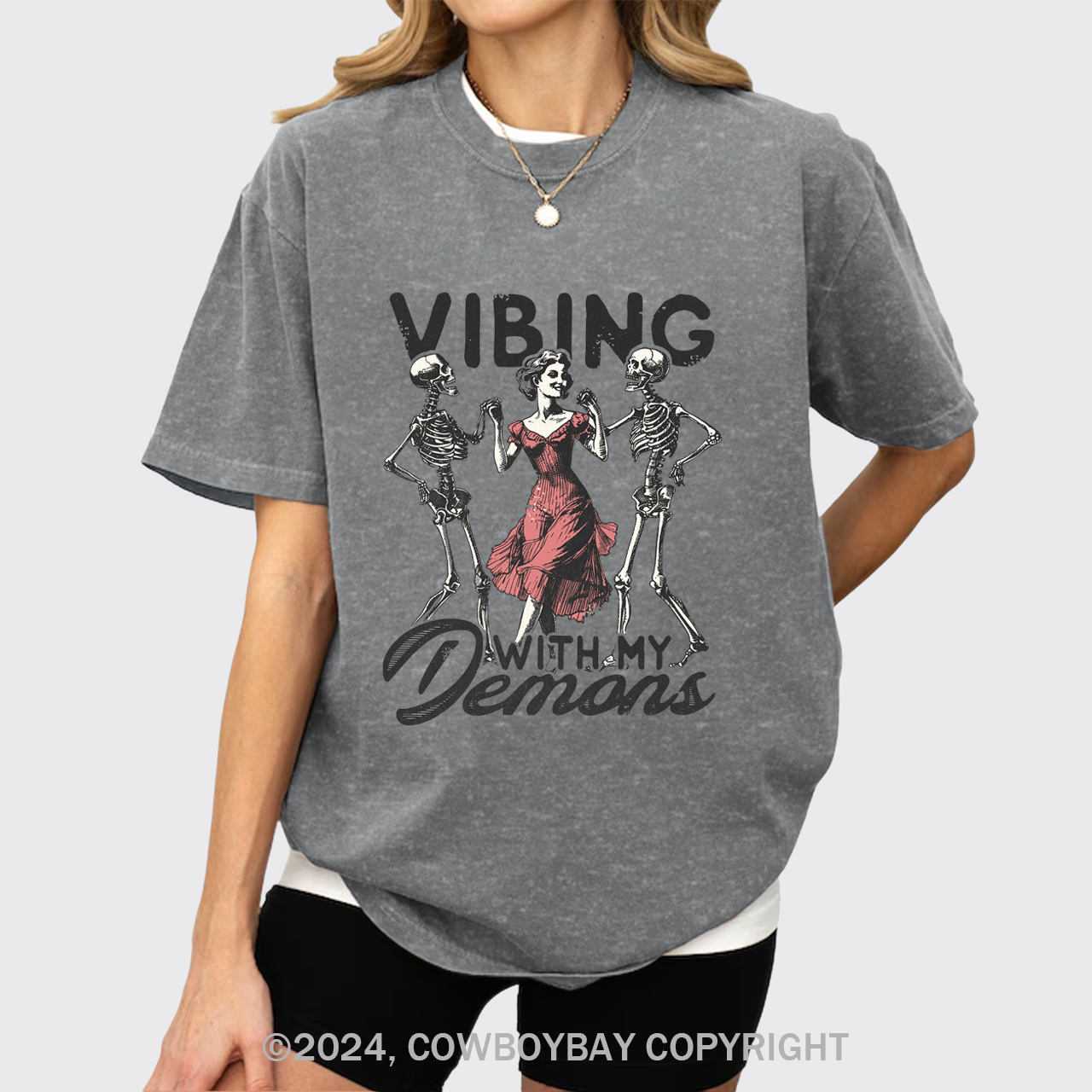 Vibing With My Demons Garment-dye Tees