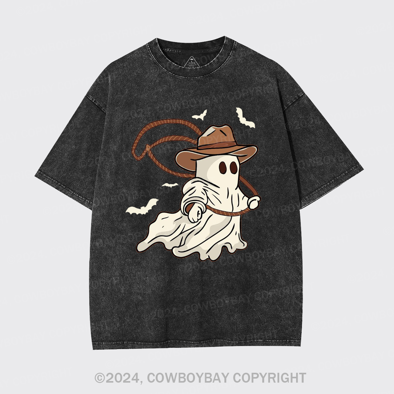 Ghost Cowboy Lasso Garment-dye Tees