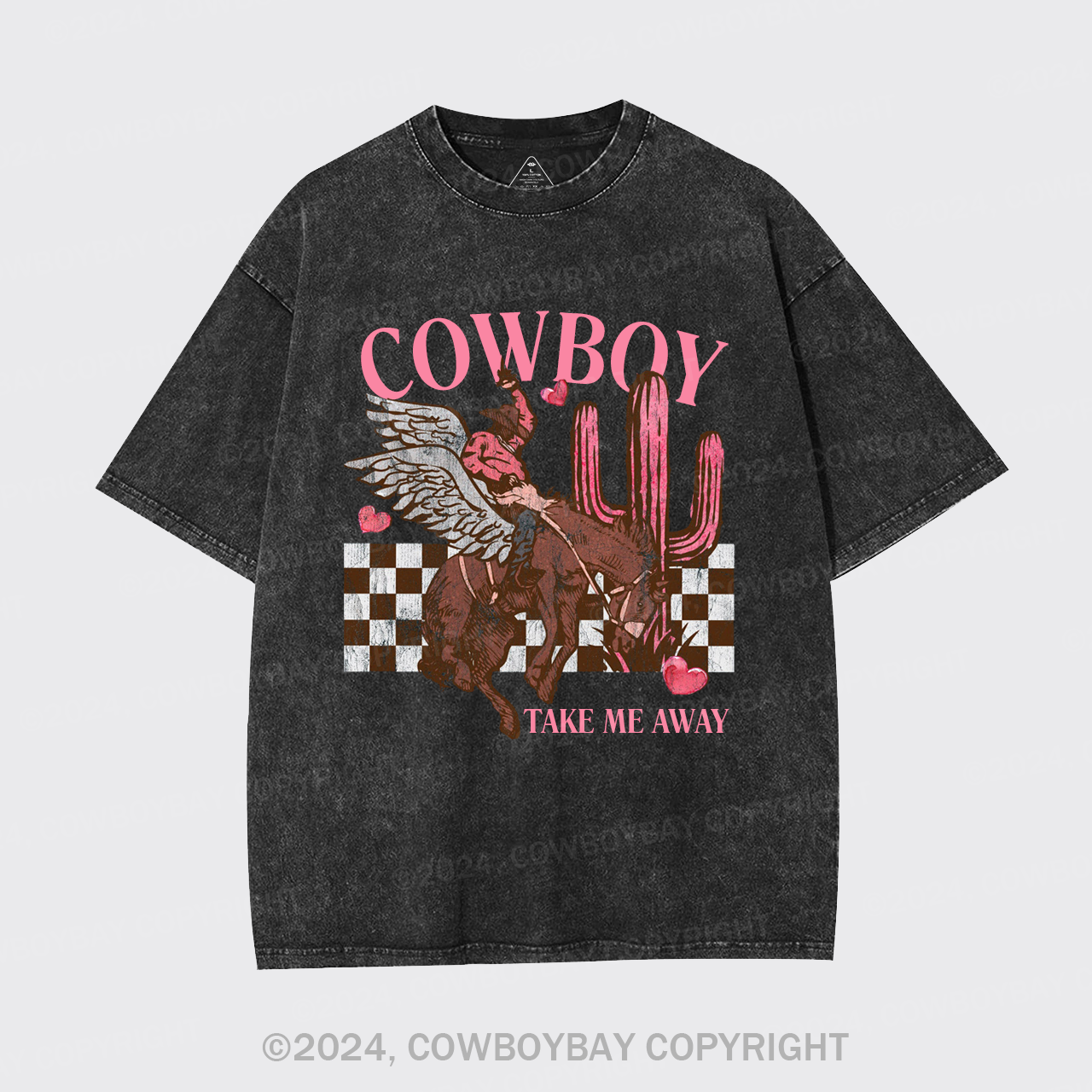 Cowboy Take Me Away Wild West Garment-dye Tees
