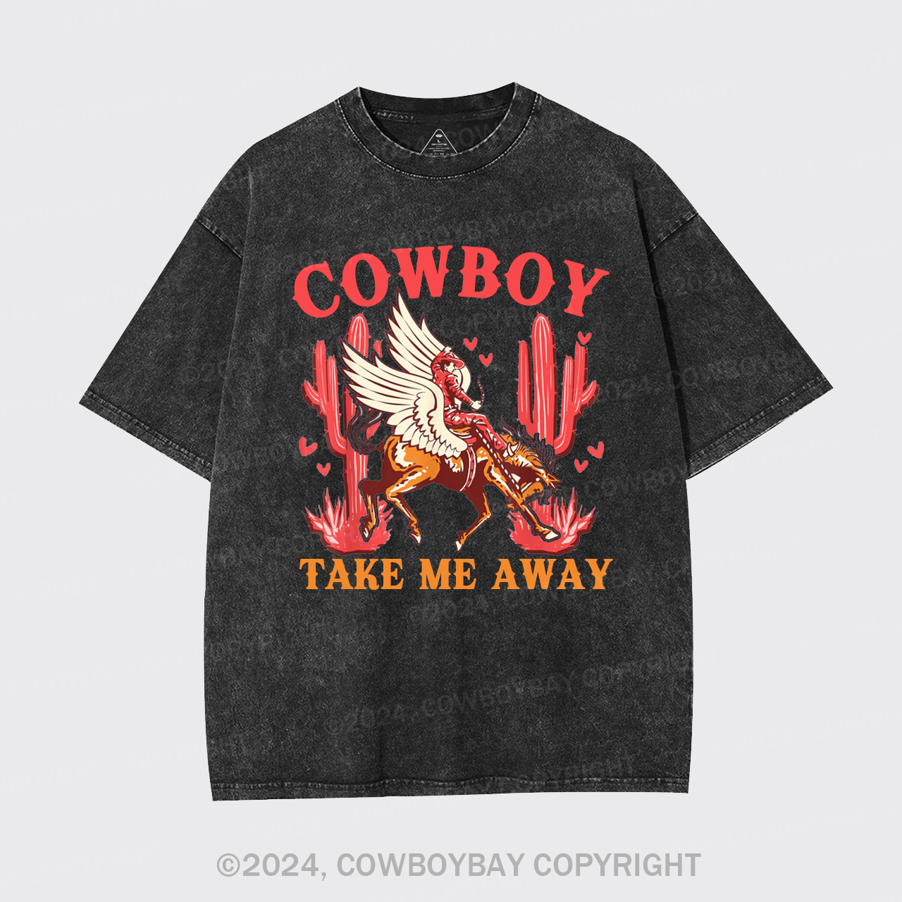Wild West Cowboy Take Me Away Garment-dye Tees