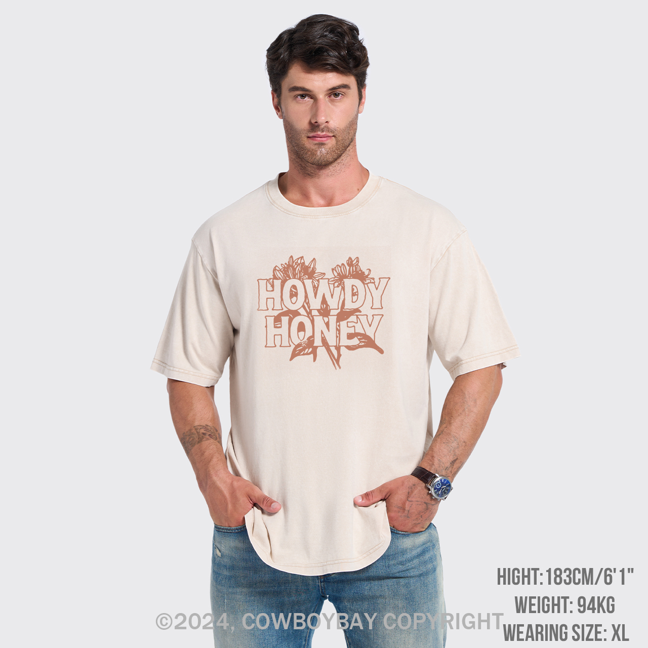 Howdy Honey Honeysuckle Plant Garment-dye Tees