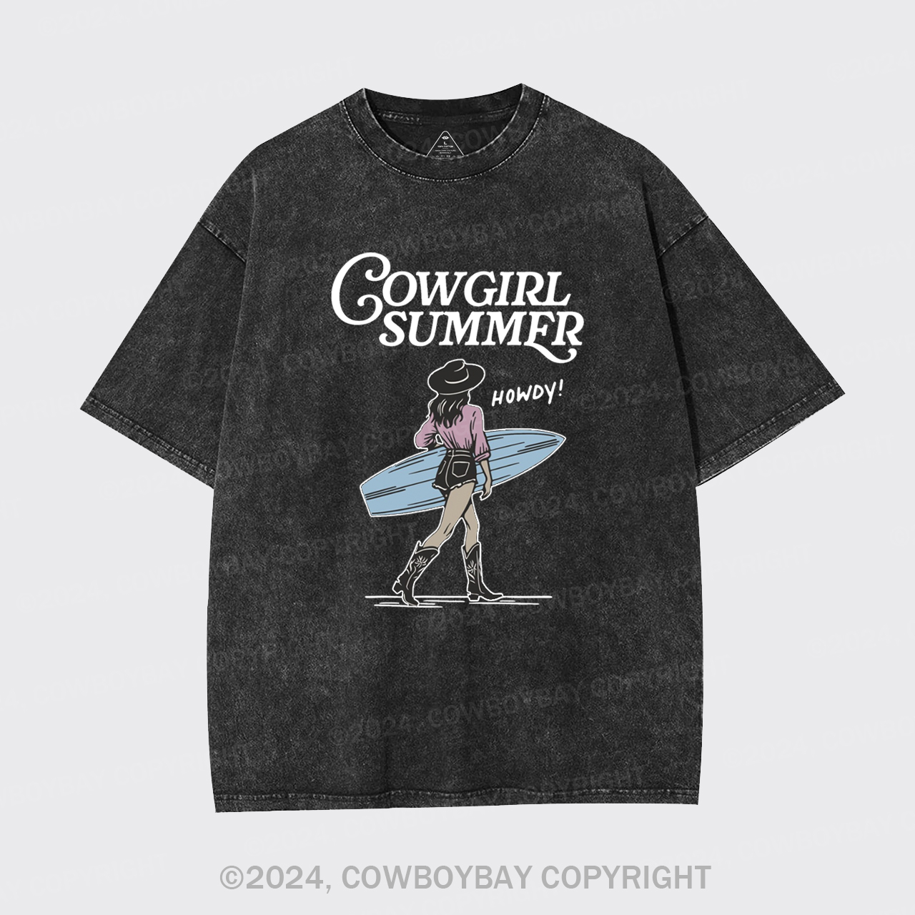 Western Summer Cowgirl Bachelorette Party Garment-dye Tees