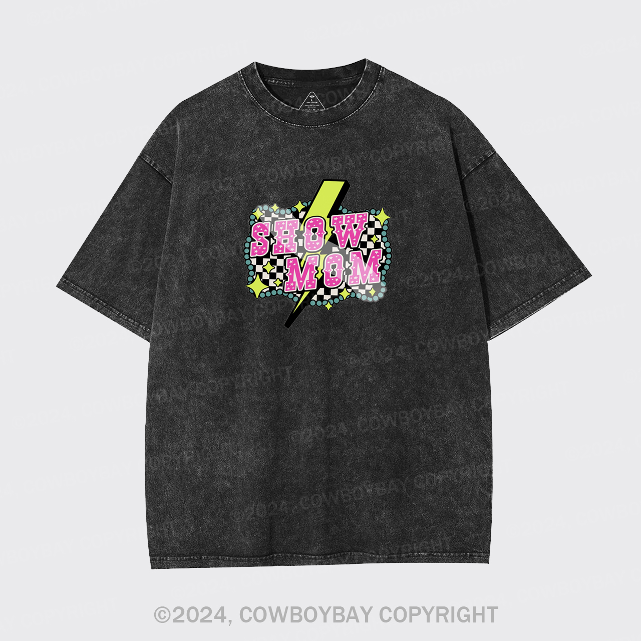 Show Mom Cowgirl Garment-dye Tees
