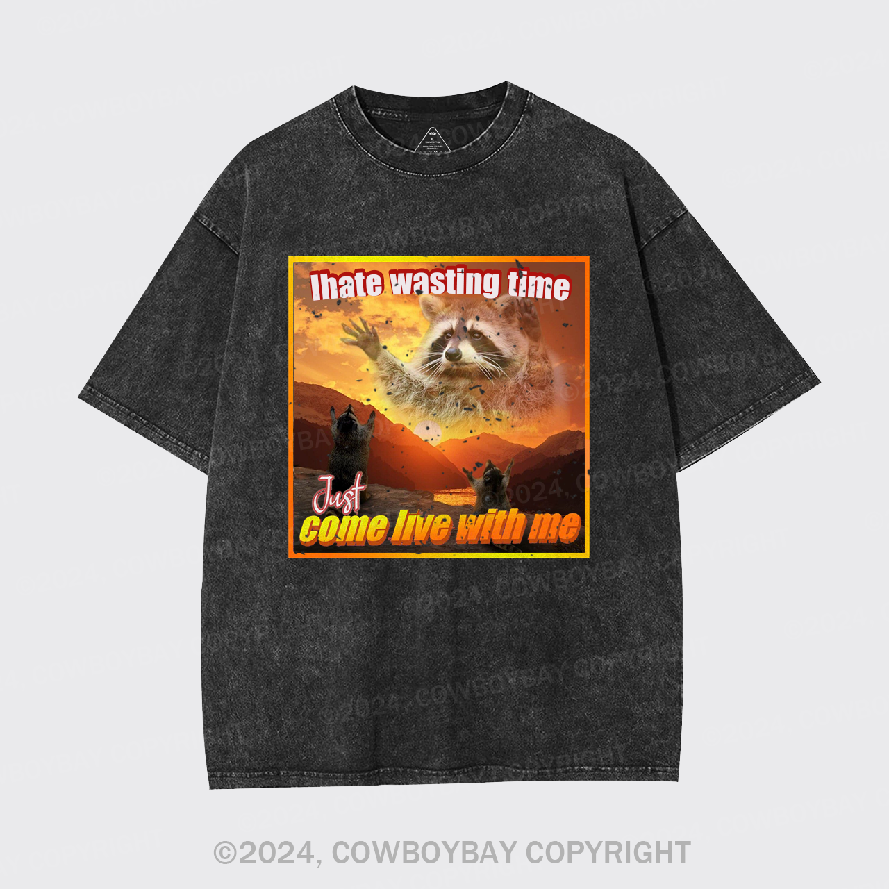 I Hate Wasting Time Just Come Live With Me Garment-dye Tees