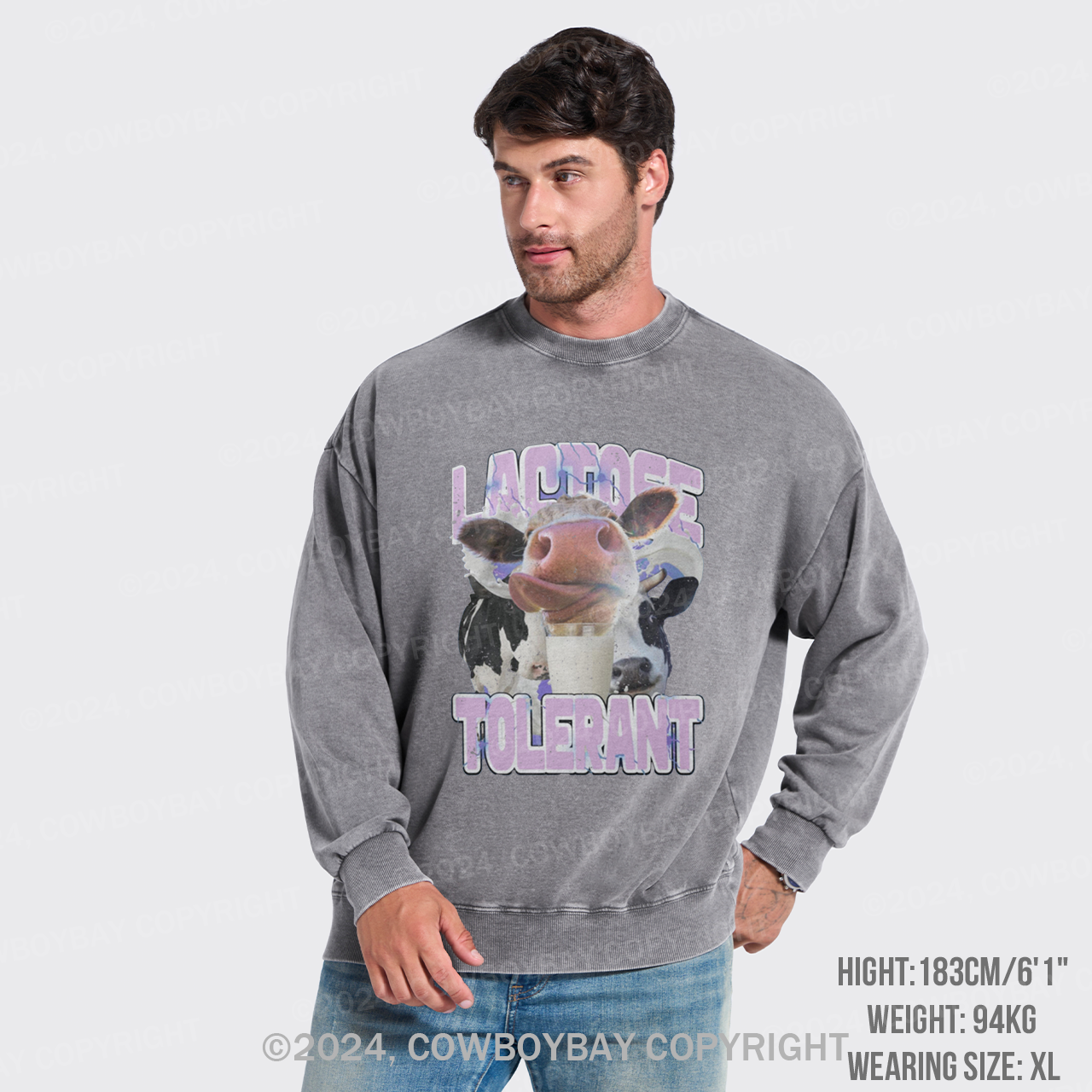 Lactose Tolerant Vintage Washed Sweatshirts