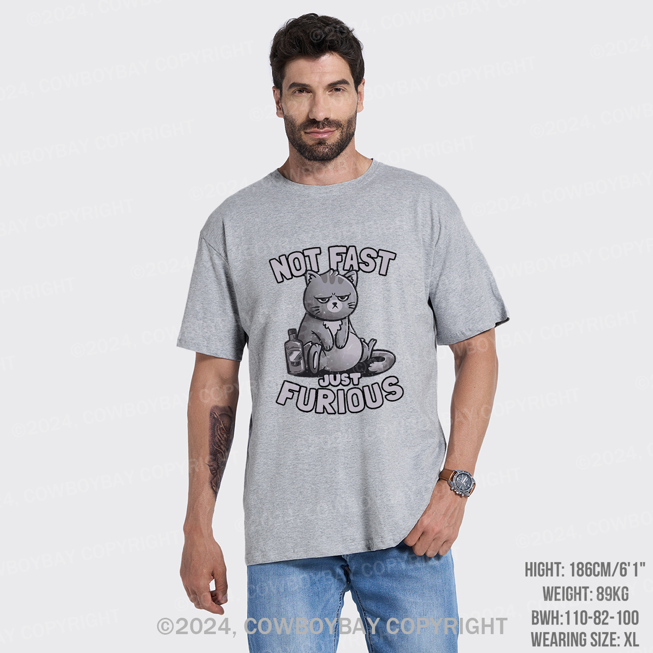 Not Fast Just Furious Cat T-Shirts
