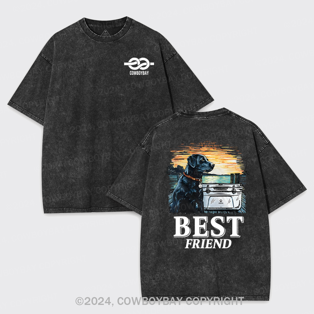 With Best Friend Garment-dye Tees