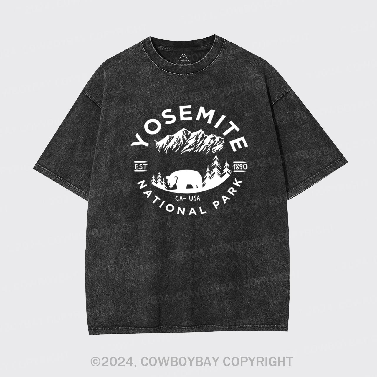 EST.1980 Yosemite National Park Garment-dye Tees
