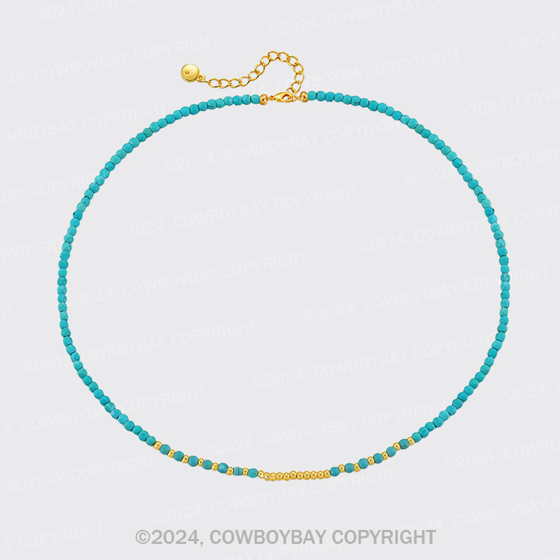 Turquoise Beaded Necklace