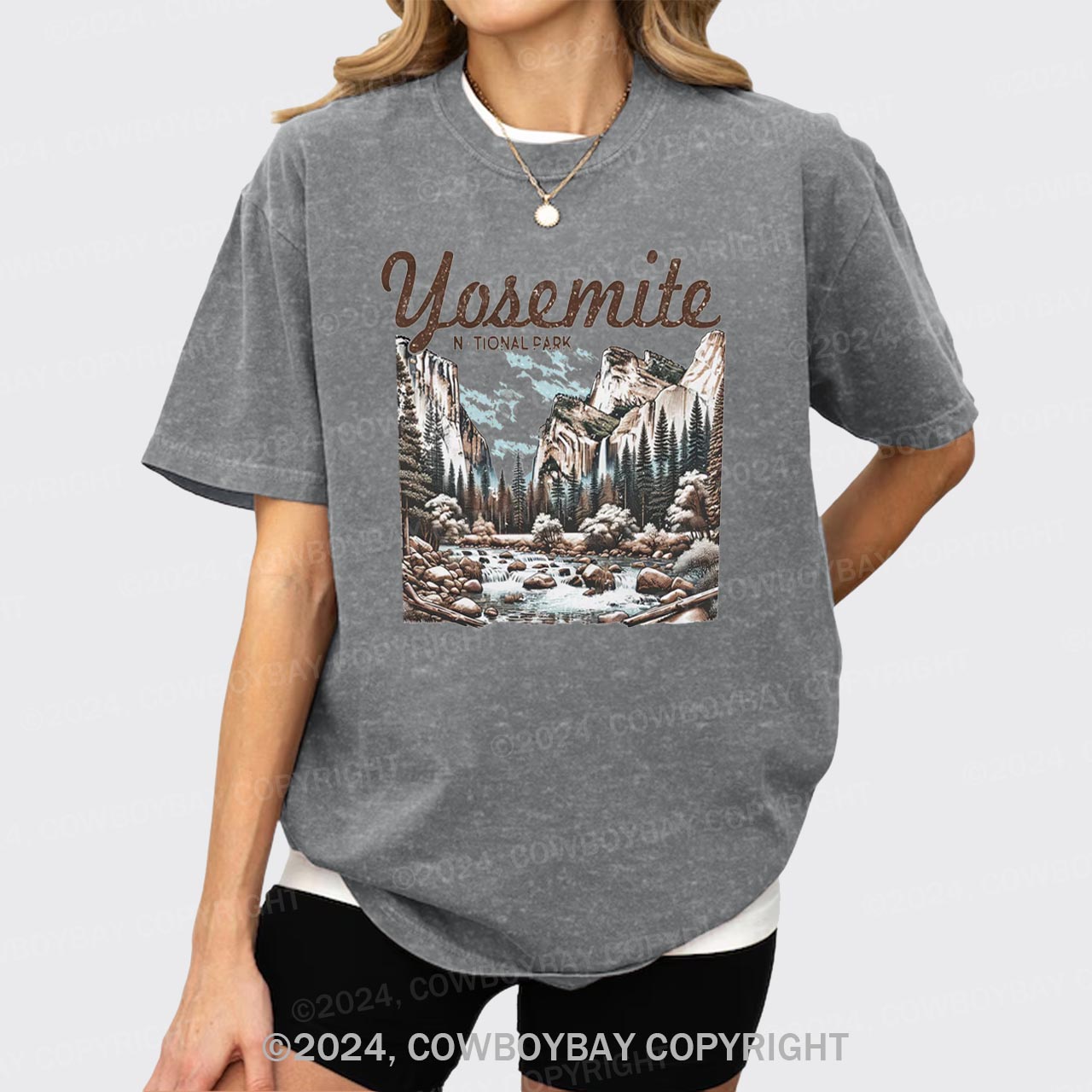 Vintage Yosemite National Park Garment-dye Tees
