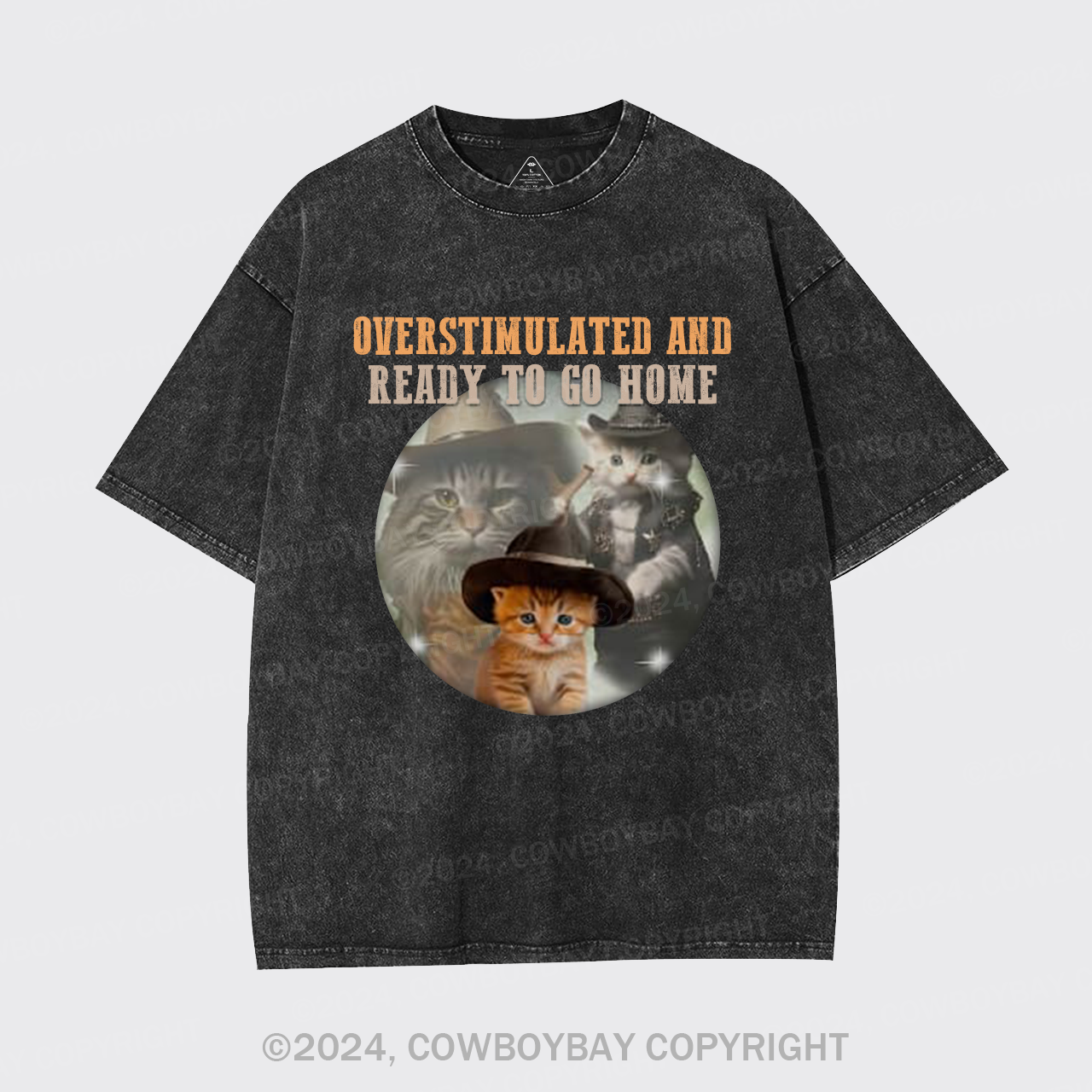 Overstimulated And Ready To Go Home Garment-dye Tees