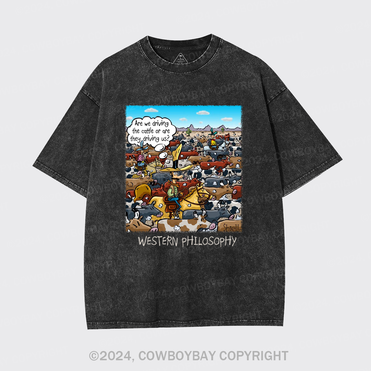 Cowboy Philsophy Garment-dye Tees