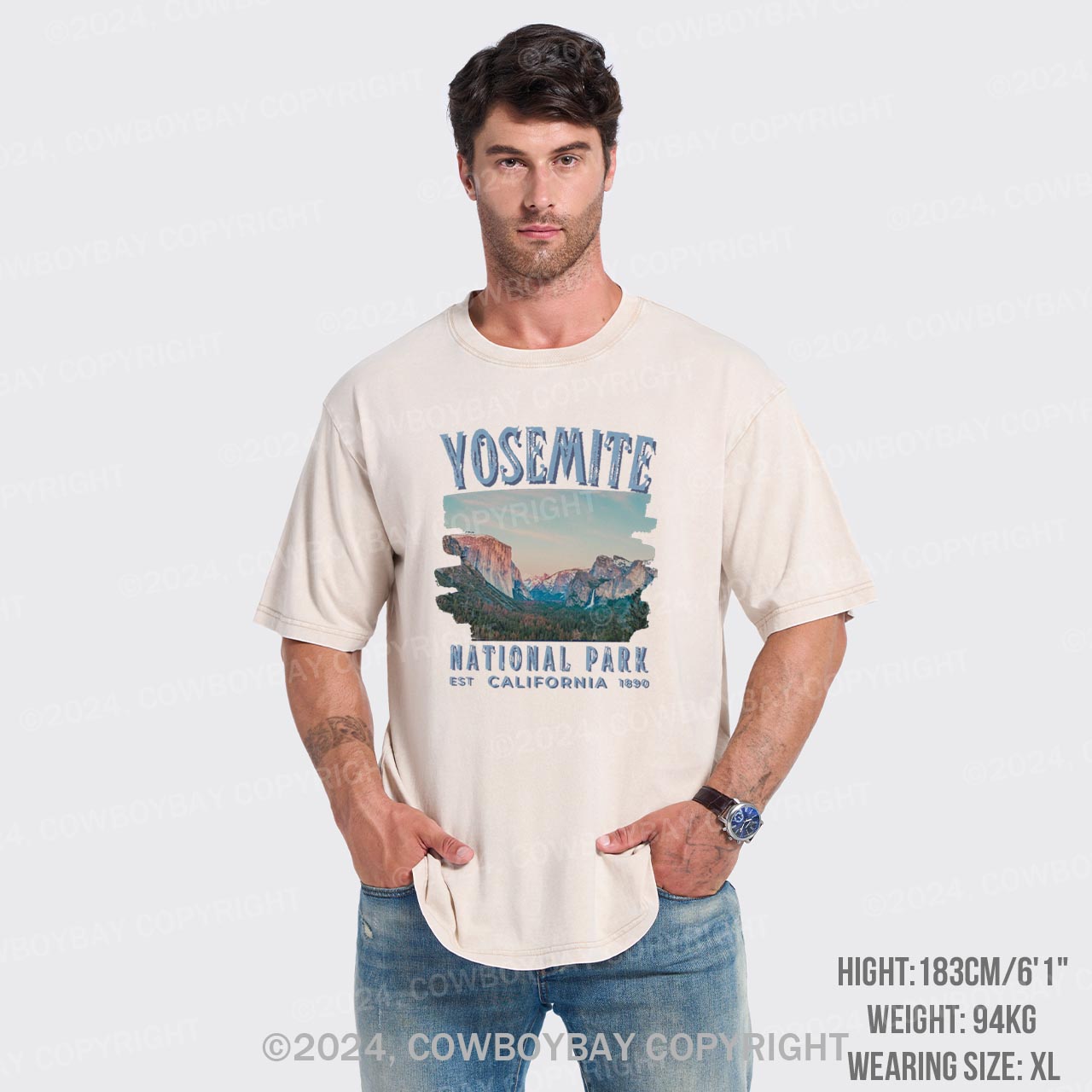 Yosemite National Park California Garment-dye Tees