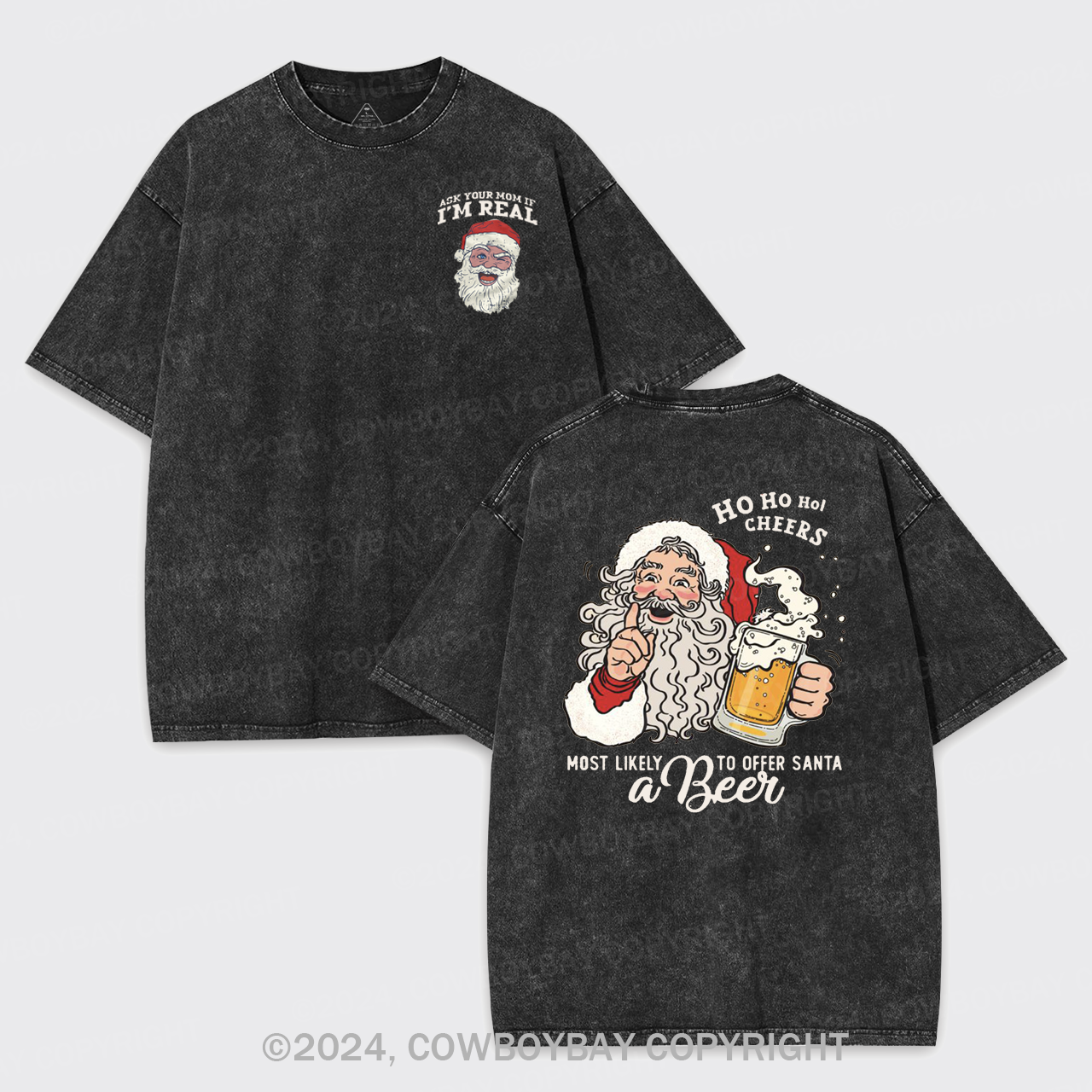 Most Likely To Offer Santa A Beer Garment-dye Tees