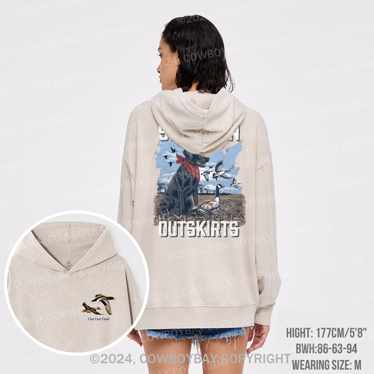 I Eat Fast Food Garment-Dye Hoodies