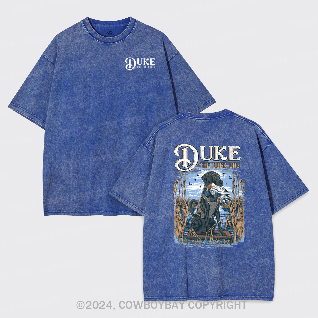 Duke The Duck Dog Garment-dye Tees