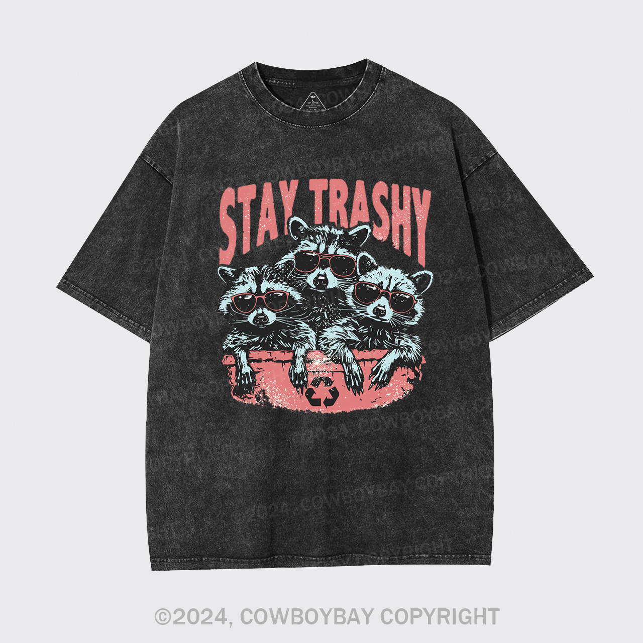 Raccoon Stay Trashy Garment-dye Tees