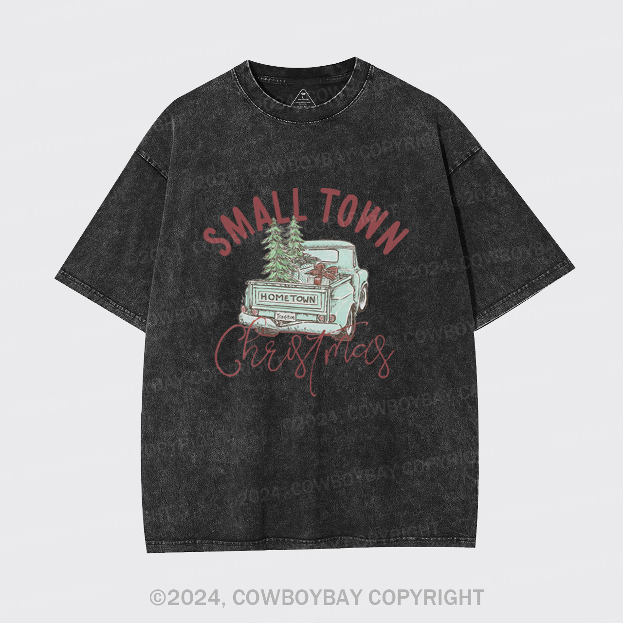 Small Town Christmas Garment-dye Tees
