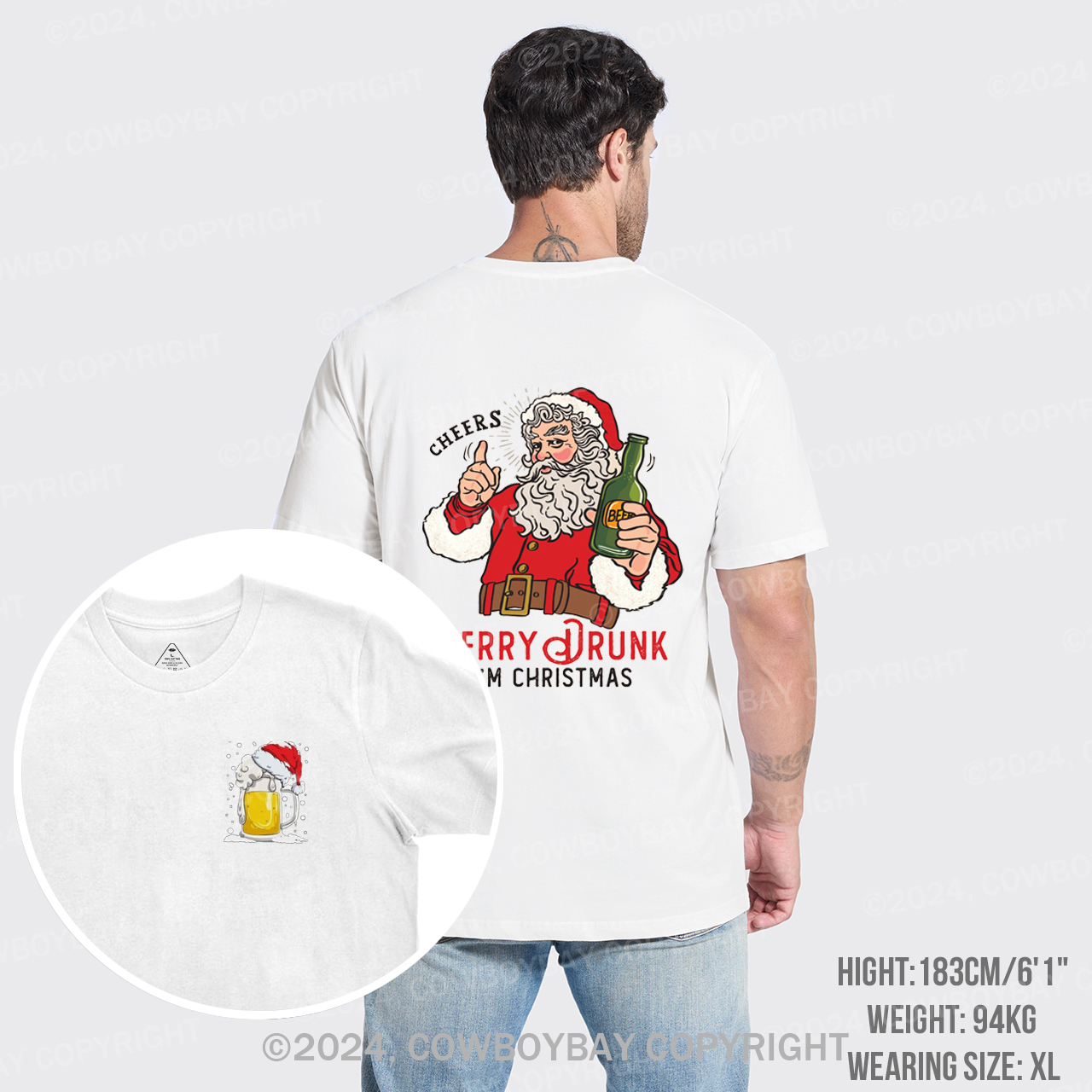 Merry Drunk,I'm Christmas-Santa T-Shirts