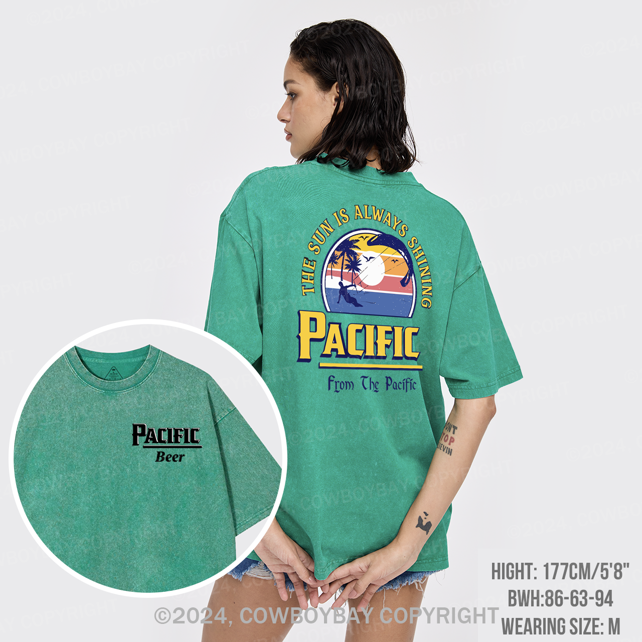 Pacífic Beer Garment-dye Tees