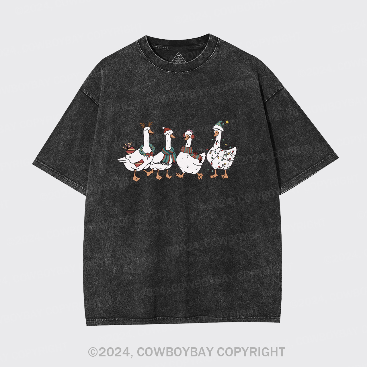 Christmas Silly Goose Garment-dye Tees