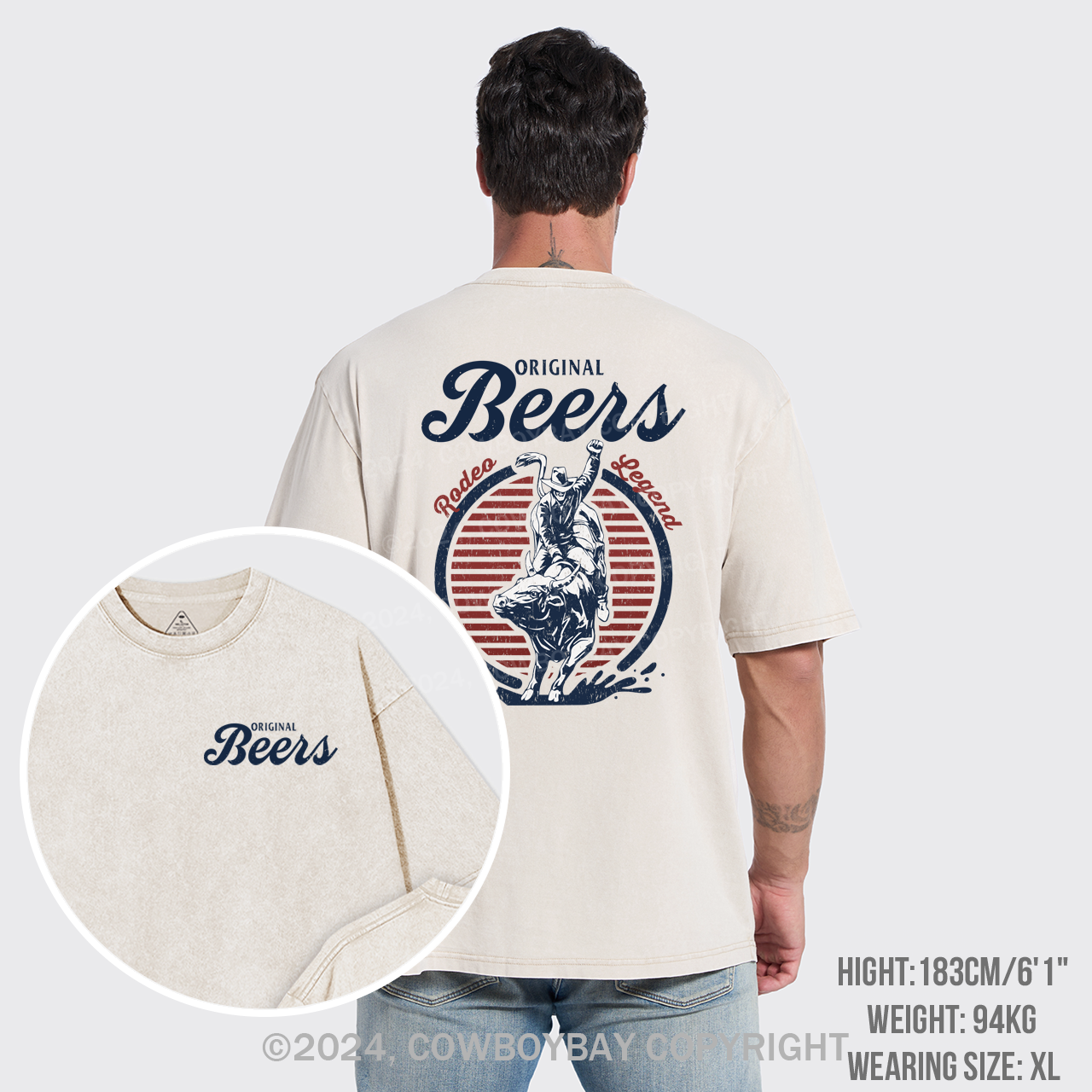 Original Beers Rodeo Legend Garment-dye Tees