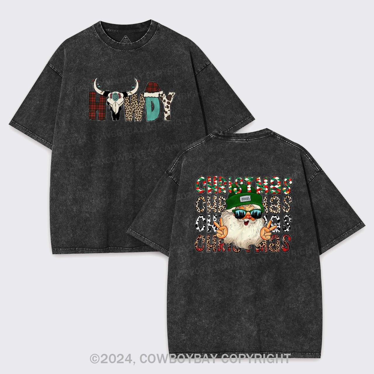 Cool Christmas Garment-dye Tees