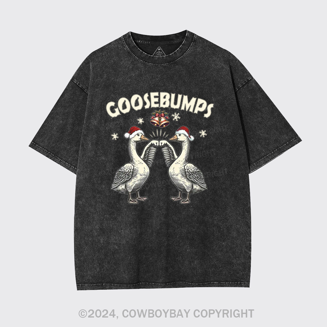 Goose Bumps For Christmas Garment-dye Tees