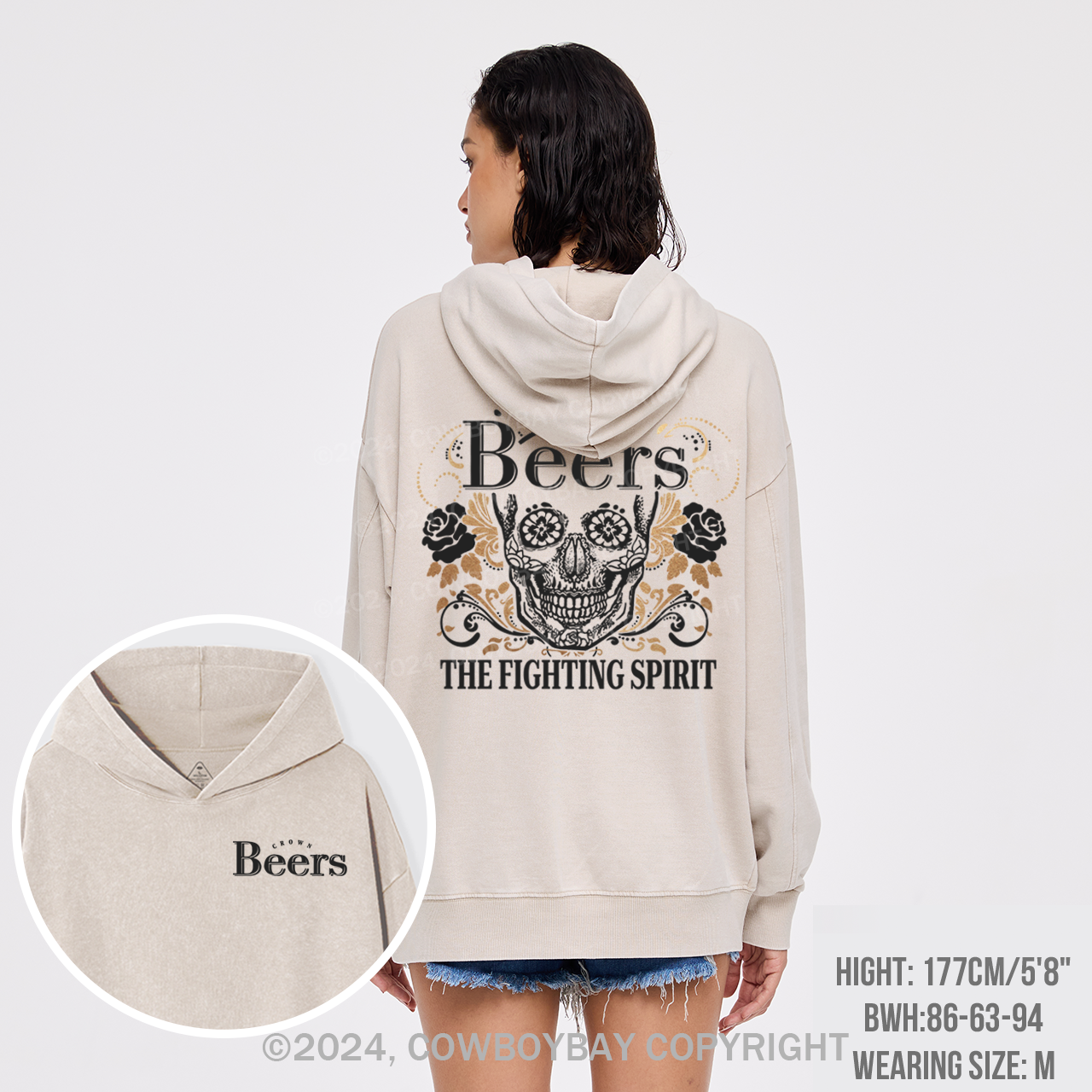 Beer Fighting Spirit Garment-Dye Hoodies
