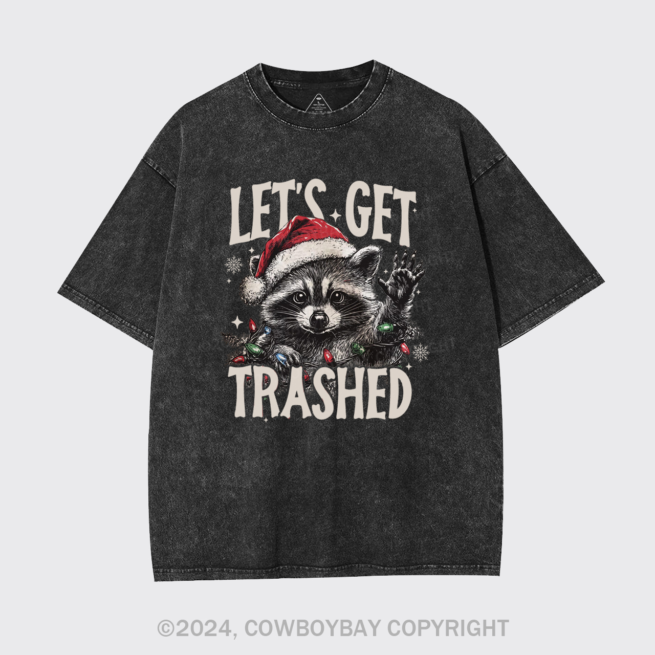 Let's Get Trashed Christmas Garment-dye Tees