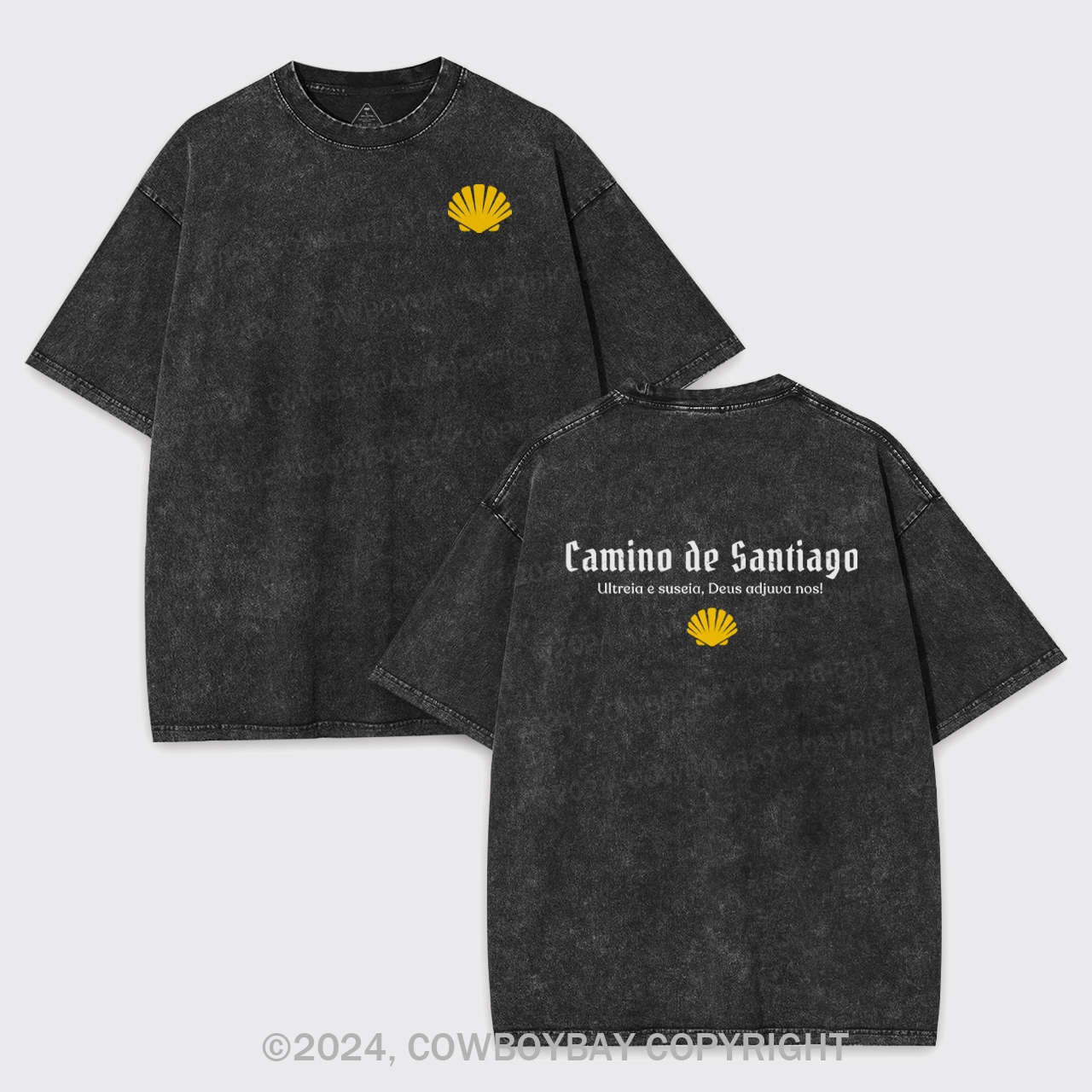 Camino De Santiago arment-dye Tees