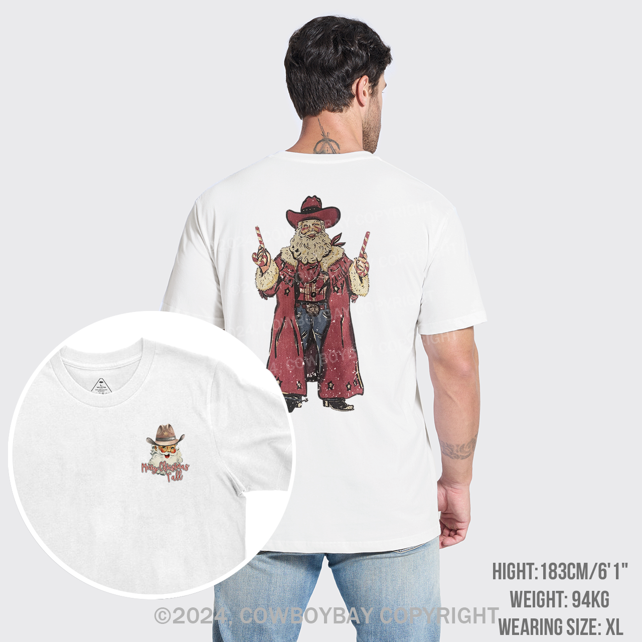 Christmas Cowboy Santa T-Shirts