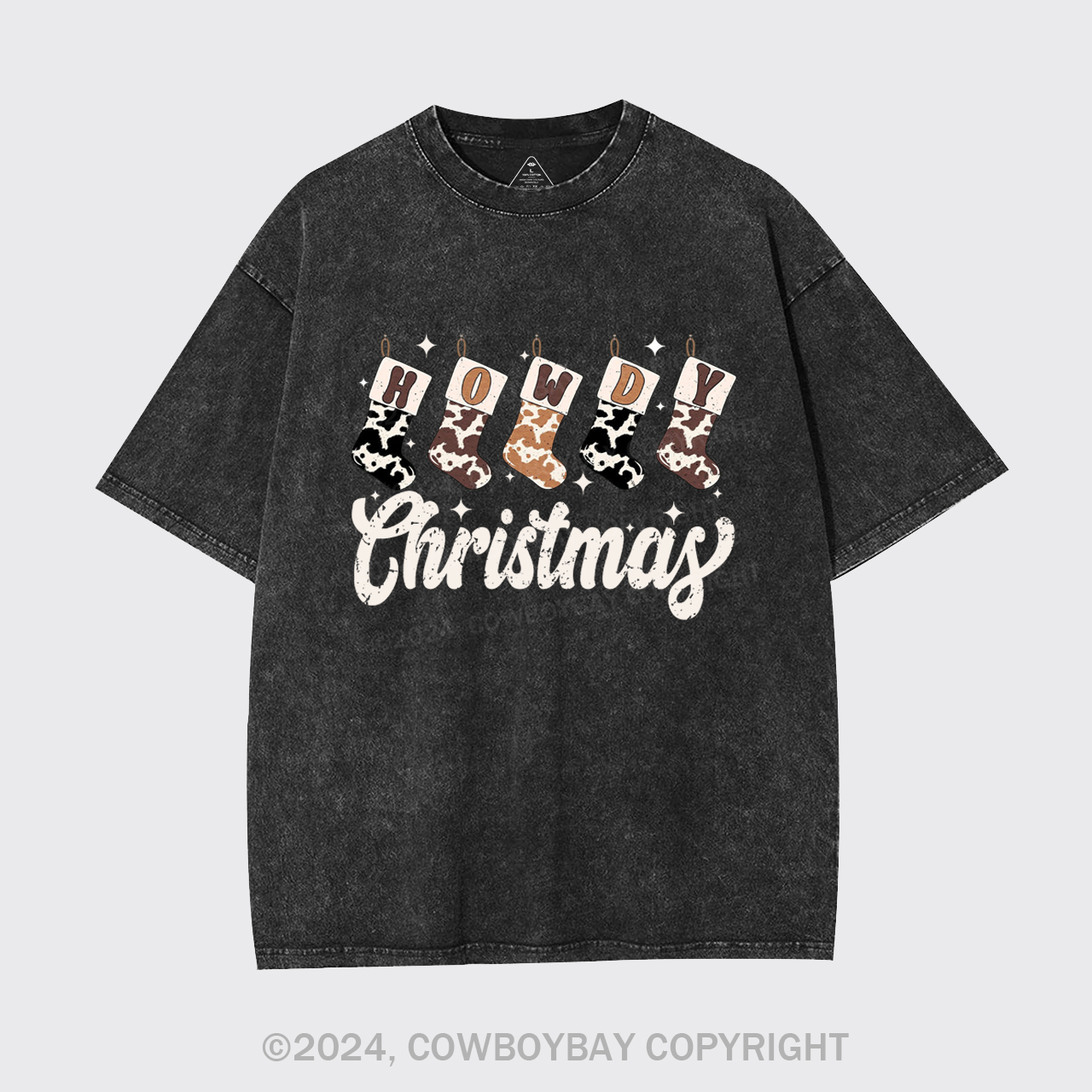 Howdy Christmas Garment-dye Tees