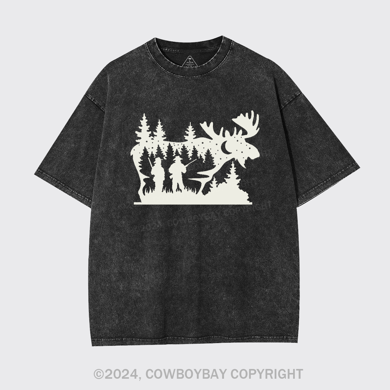 Moose Hunting Garment-dye Tees