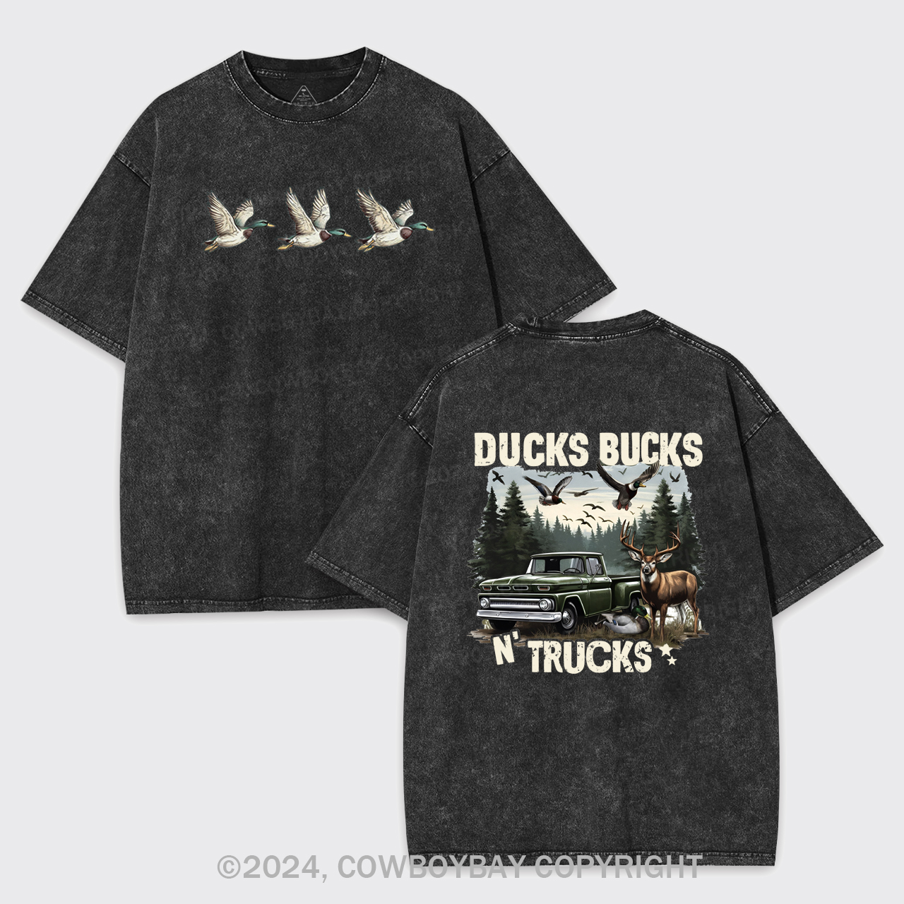 Bucks Ducks N'trucks Garment-dye Tees