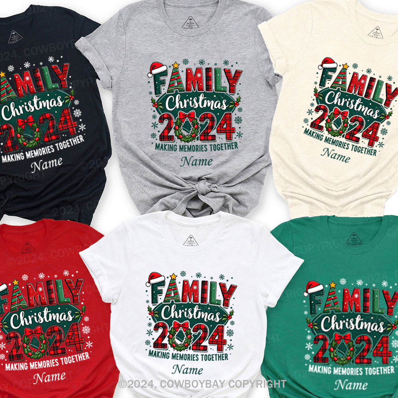 2024 Making Memories Together Christmas Family T-Shirts
