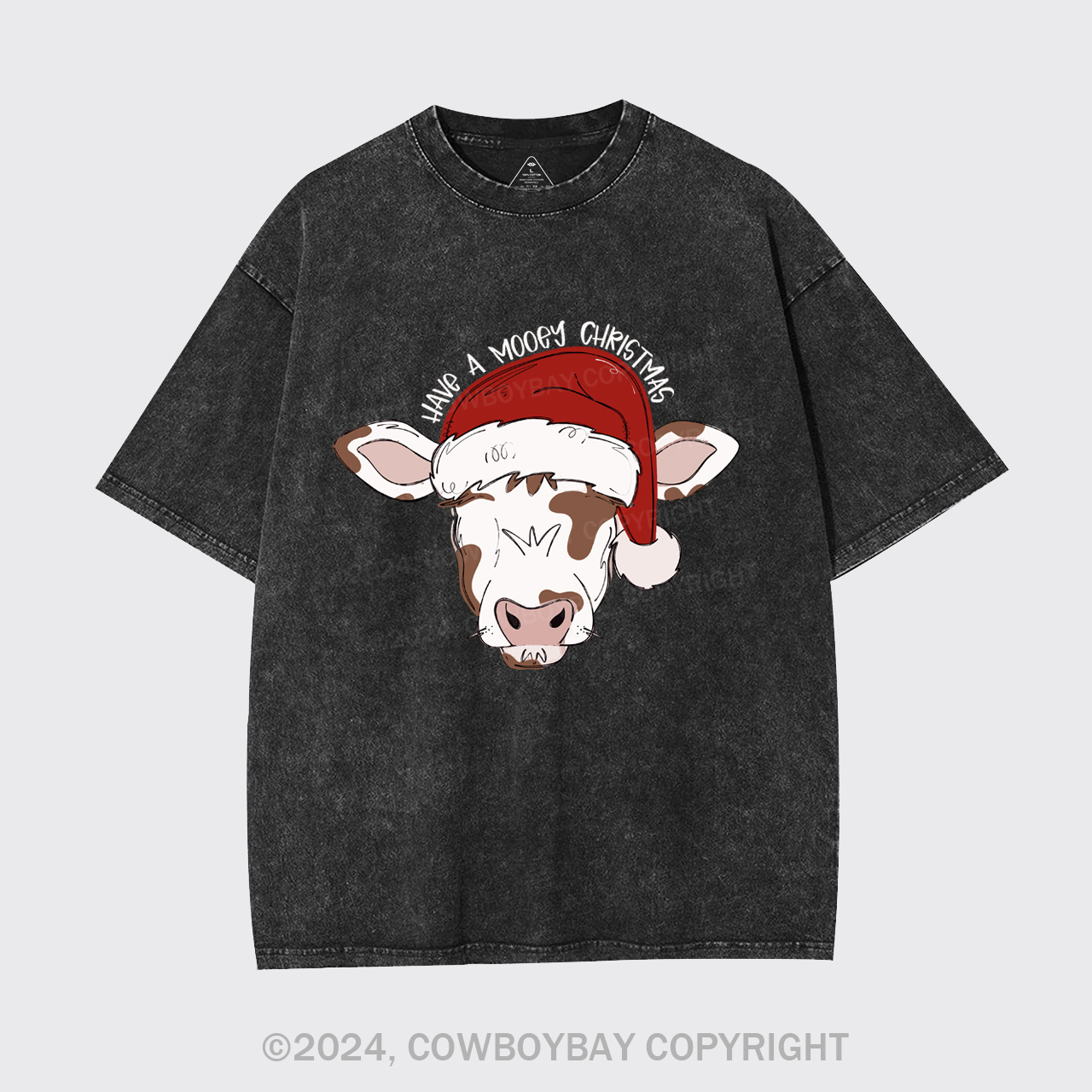 Mooey Christmas Boy Garment-dye Tees