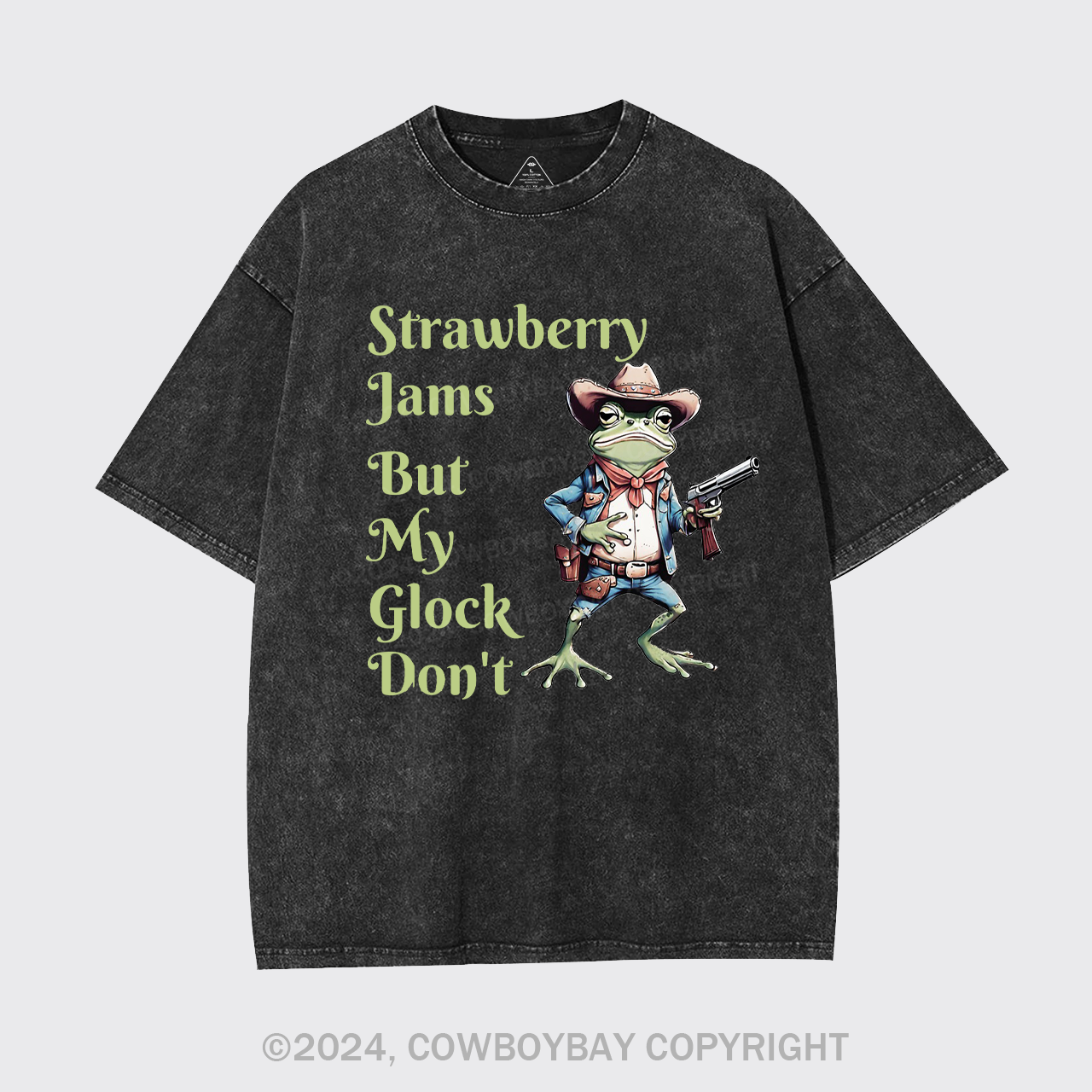 Strawberry Jams But My Glock Don't Garment-dye Tees