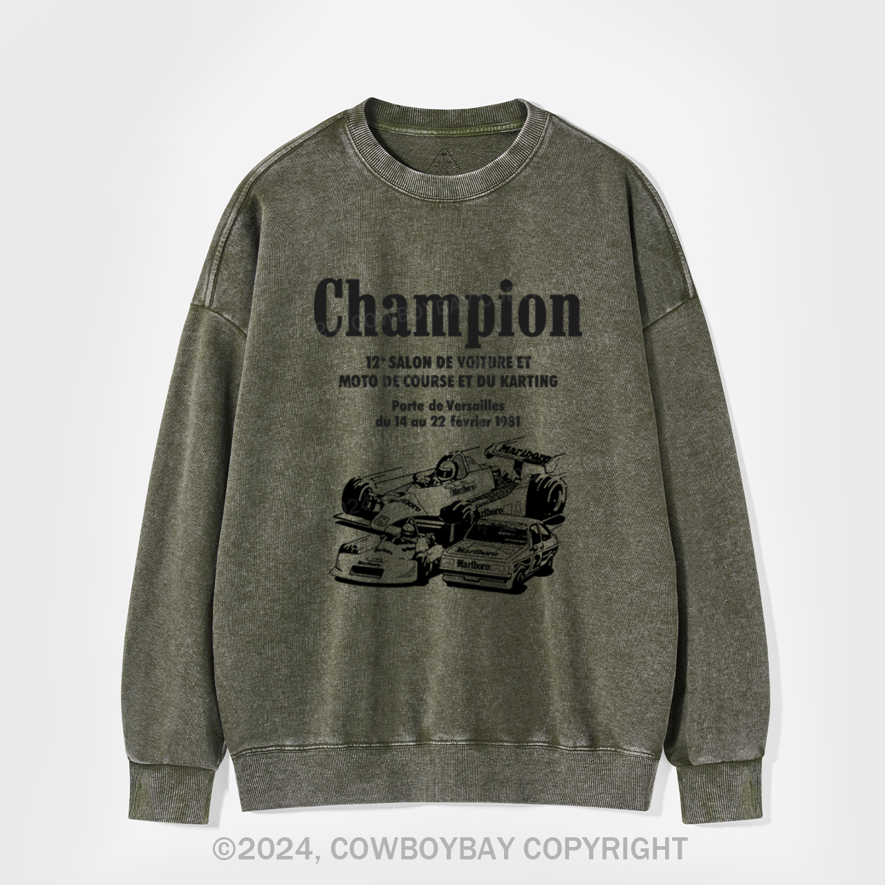 Paris Passion Racing Washed Sweatshirts