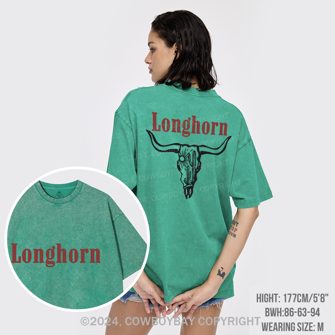 Longhorns And Cowboy Killers Garment-dye Tees
