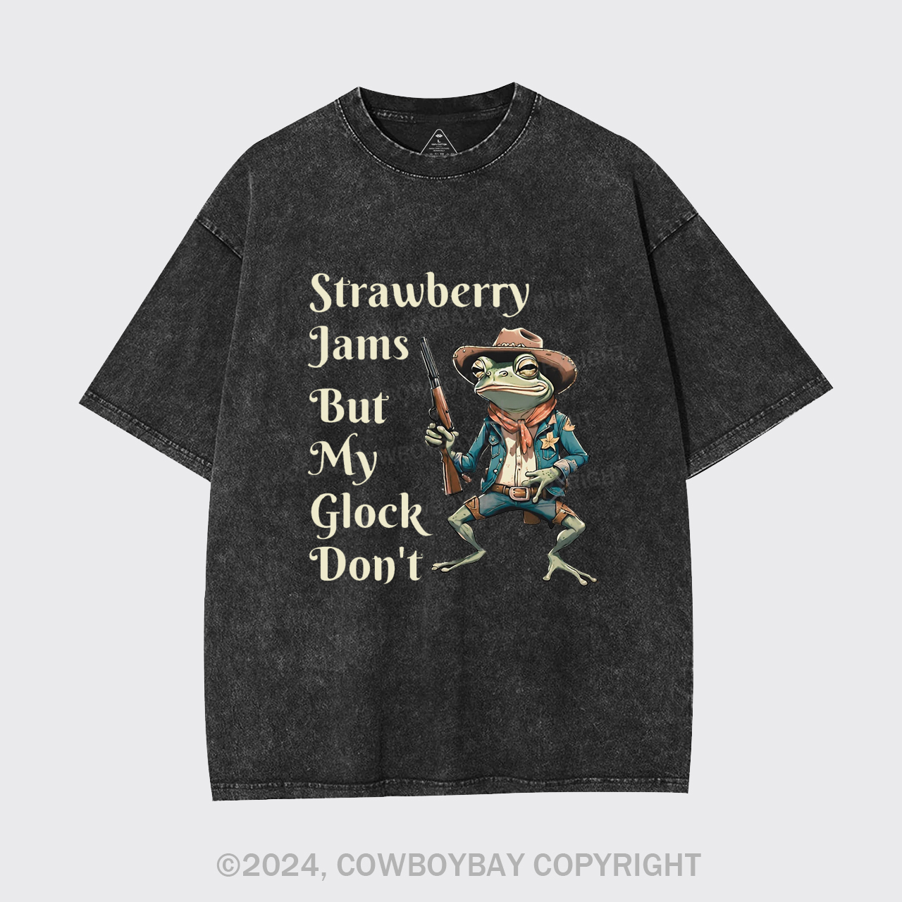 Strawberry Jams But My Glock Don't Garment-dye Tees