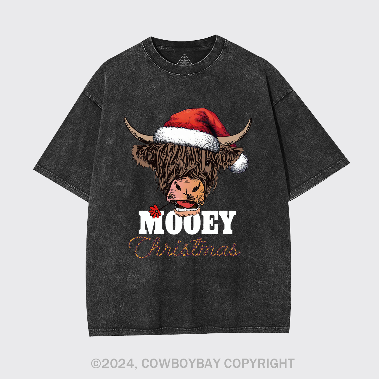 Cow Christmas Garment-dye Tees