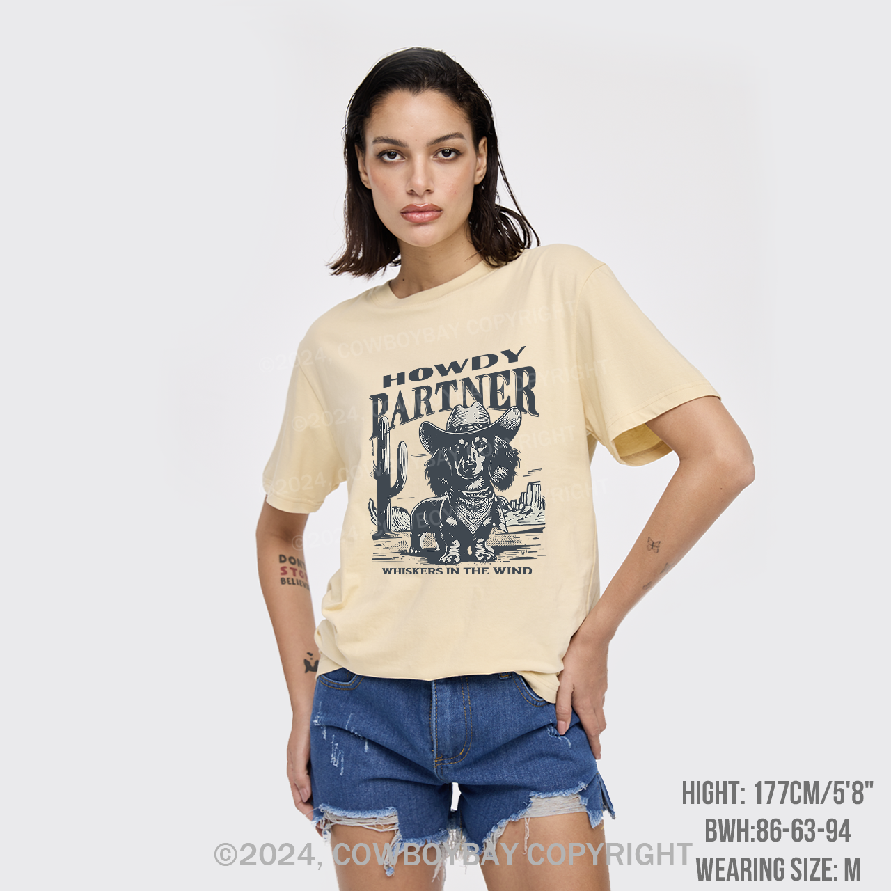 Howdy Partner Cowboy Dog T-Shirts